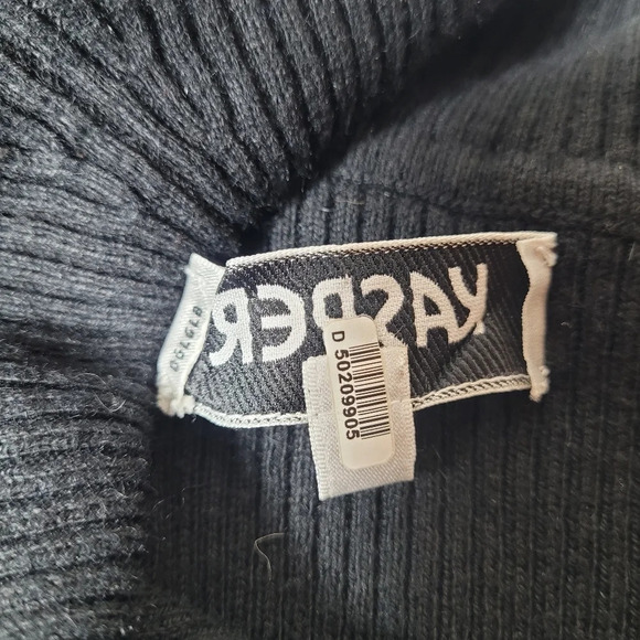 Kasper Off Shoulder Black Angora Cotton Blend Luxurious Mini Dress sz L - Picture 6 of 11